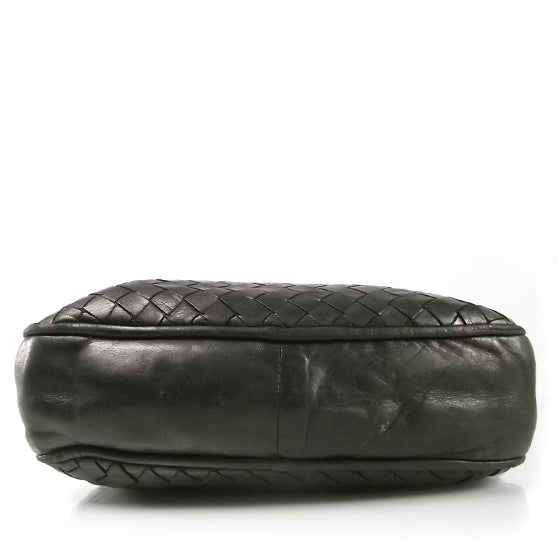 Bottega Veneta Vintage Woven Leather Shoulder Bag Black 5 of 8