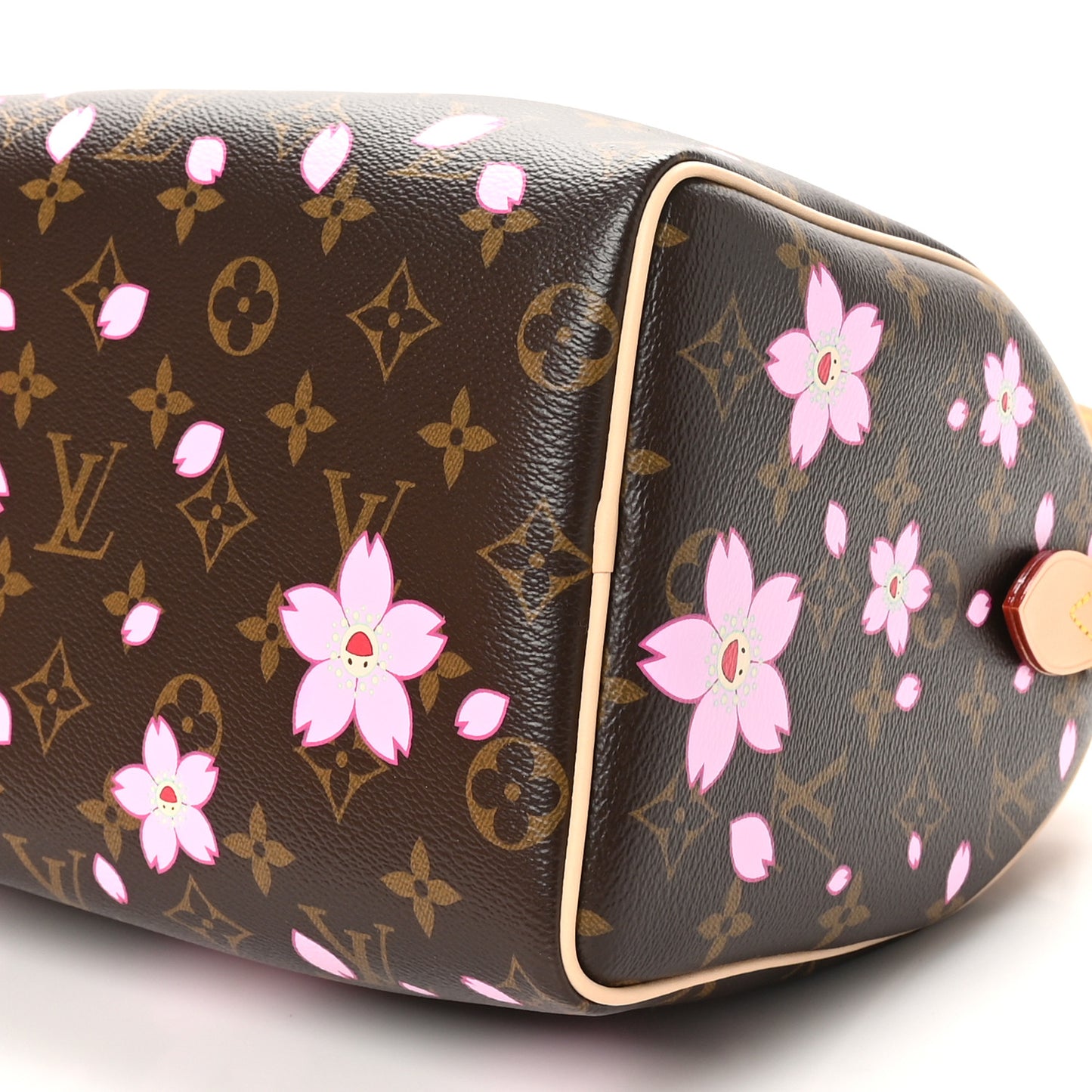 LV X TM Monogram Cherry Blossom Speedy Bandouliere 25 Sakura Brown
