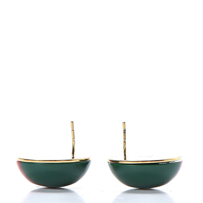 Gucci Resin Web Stud Earrings 5 of 5
