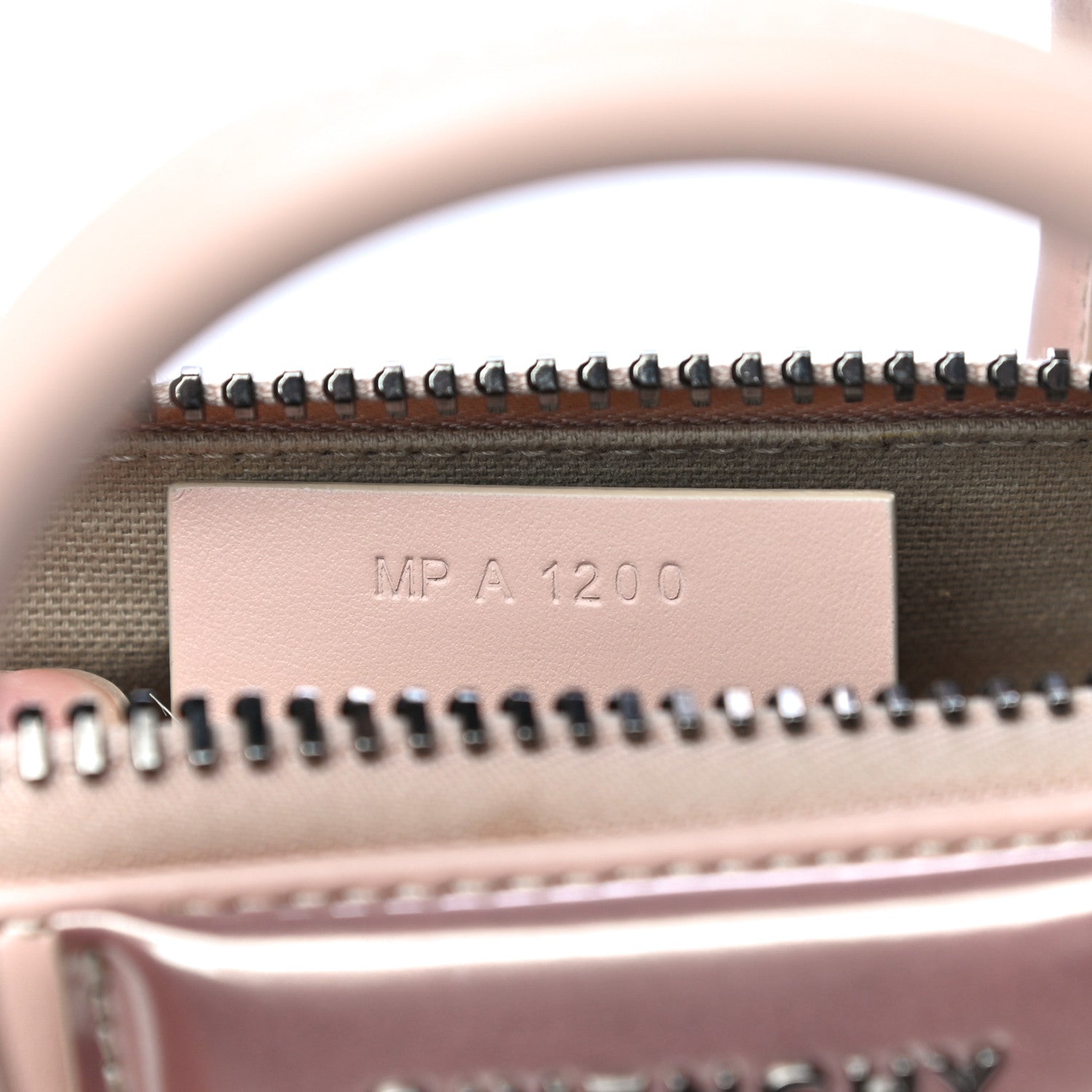 Givenchy Metallic Calfskin Mini Antigona Light Pink 7 of 19