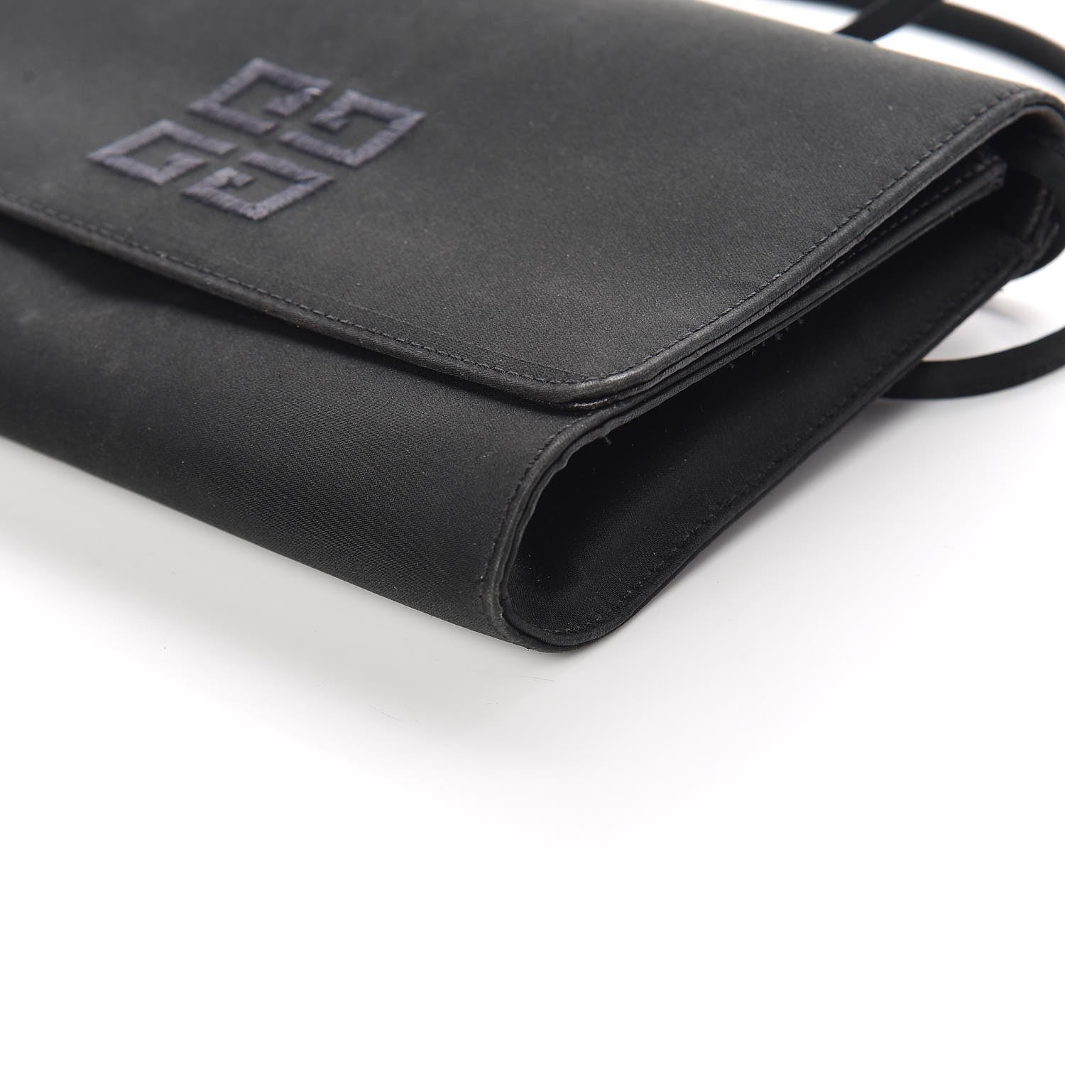 Givenchy Calfskin Satin Emblem Crossbody Black 10 of 11