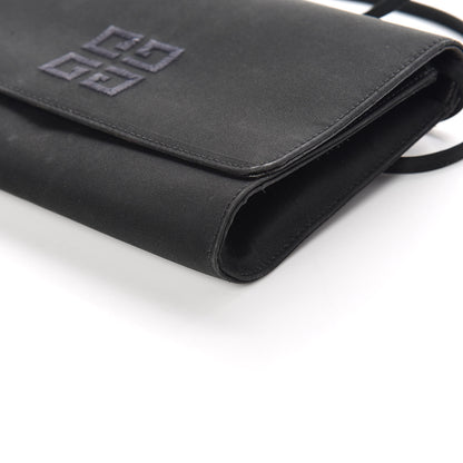 Givenchy Calfskin Satin Emblem Crossbody Black 10 of 11