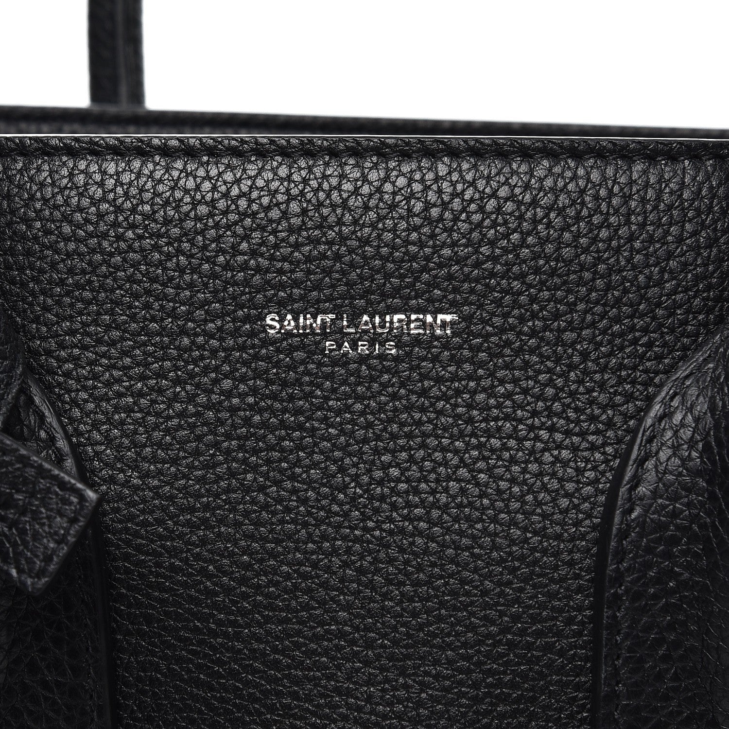 Saint Laurent Grained Calfskin Small Supple Sac De Jour Black 9 of 12