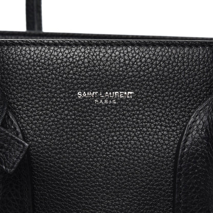 Saint Laurent Grained Calfskin Small Supple Sac De Jour Black 9 of 12