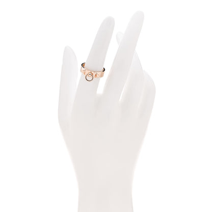 Hermes 18K Rose Gold PM Collier De Chien Ring 53 6.5 2 of 5
