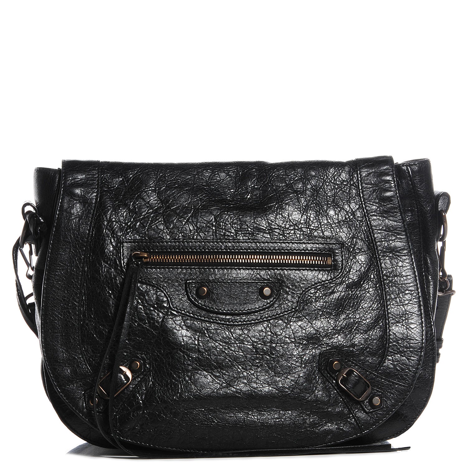 Balenciaga Agneau Classic Hardware Neo Folk Messenger Black 1 of 11
