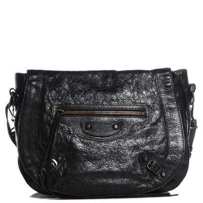Balenciaga Agneau Classic Hardware Neo Folk Messenger Black 1 of 11
