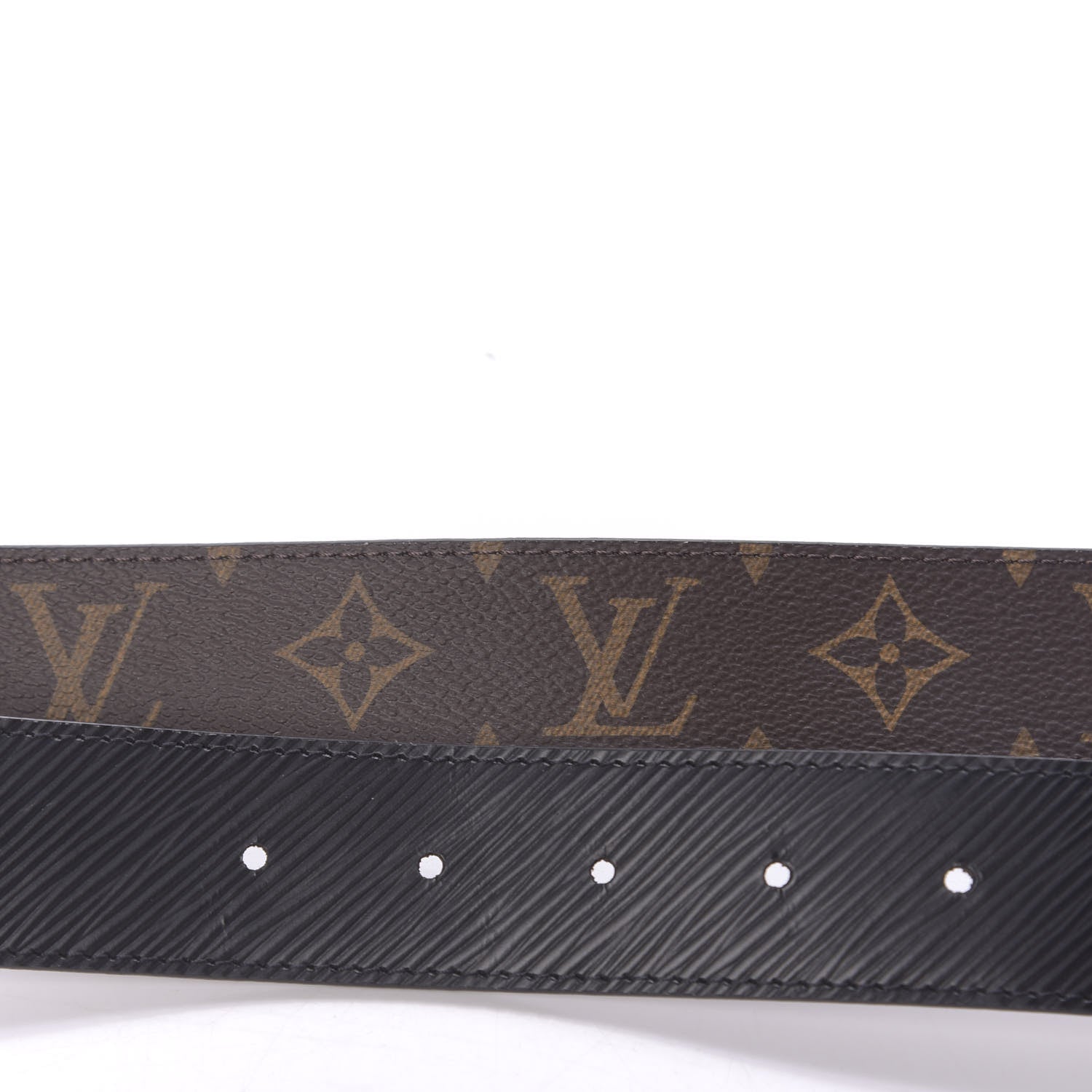 Louis Vuitton Monogram Epi 35mm LV Circle Reversible Belt 75 30 Black 6 of 6