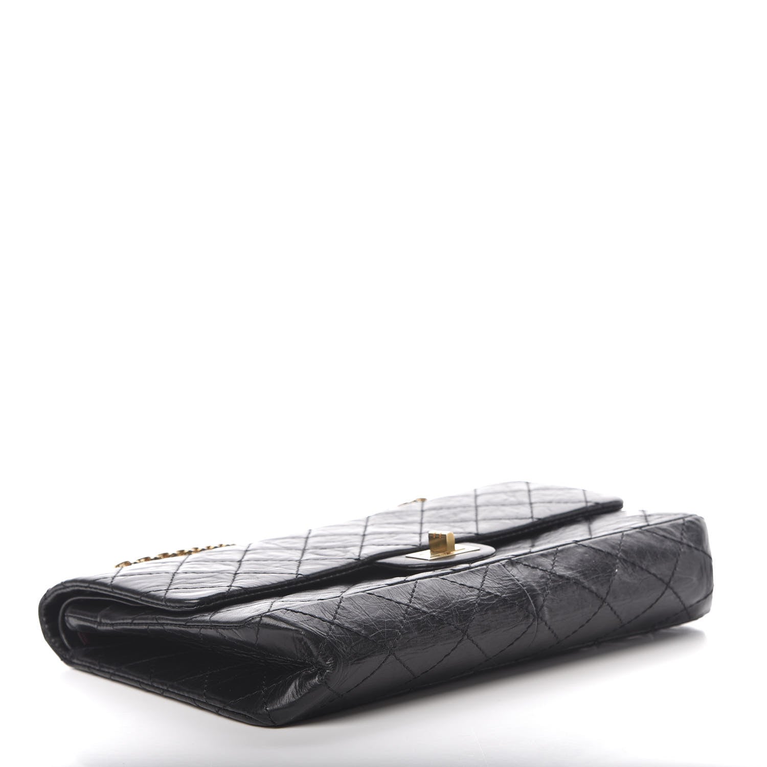 Chanel Aged Calfskin Quilted 2.55 Reissue 226 Flap Black 4 of 14
