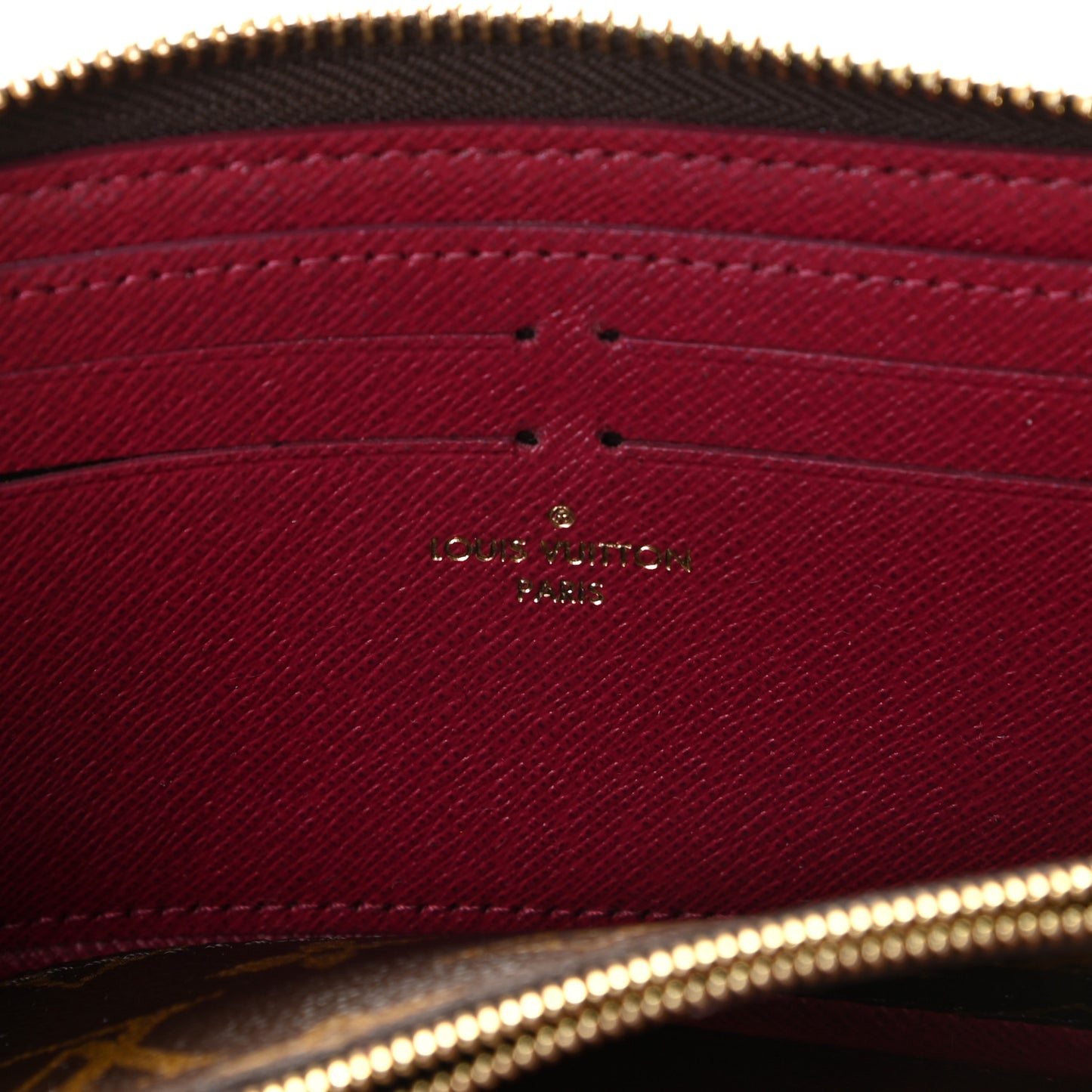 Monogram Clemence Wallet Fuchsia