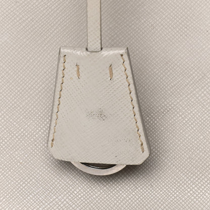 Prada Saffiano Small Galleria Double Zip Tote Talco 13 of 19