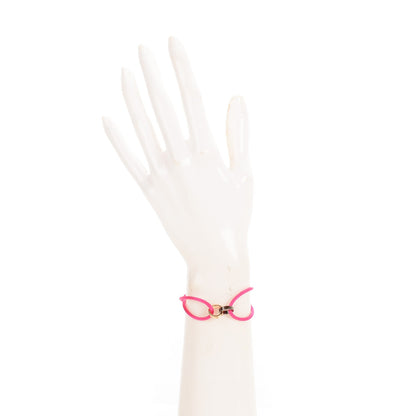 Cartier 18K Pink Gold Brown Ceramic Diamond Silk Adjustable Two Hoops LOVE Bracelet Pink 2 of 6