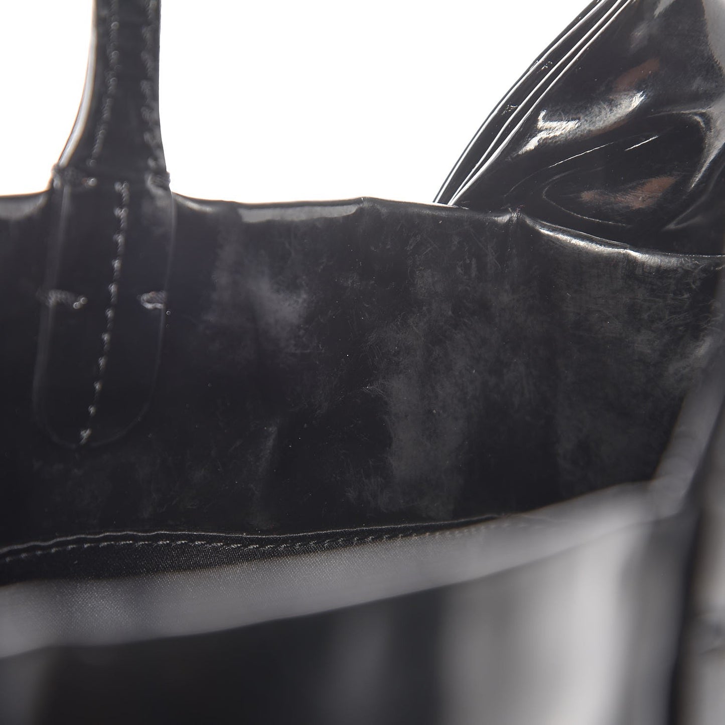 Patent Lacca Bow Tote Black