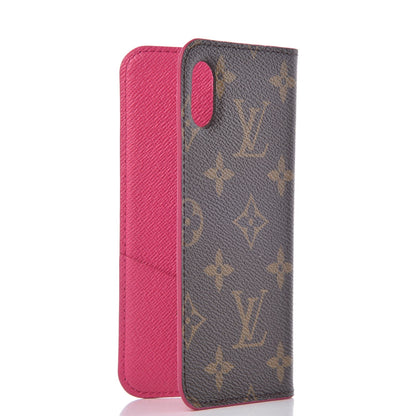 Louis Vuitton Monogram iPhone X Folio Case Rose Pop 3 of 7