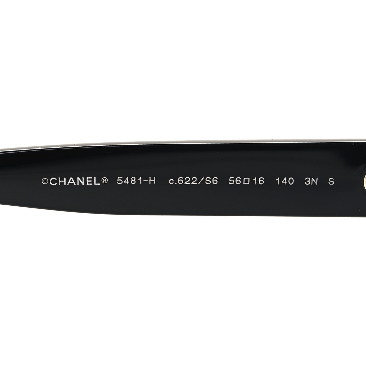 Acetate Pearl Cat Eye CC Sunglasses 5481-H Black