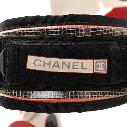 Chanel Luxury in the Alps Snowboard and Bindings Set 157 White Red 15 of 25