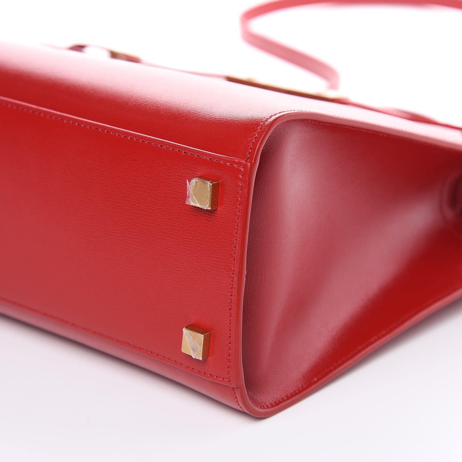 Saint Laurent Calfskin Small Manhattan Shopper Tote Red 9 of 9