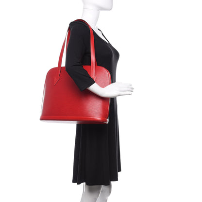 Louis Vuitton Epi Lussac Castillan Red 2 of 9