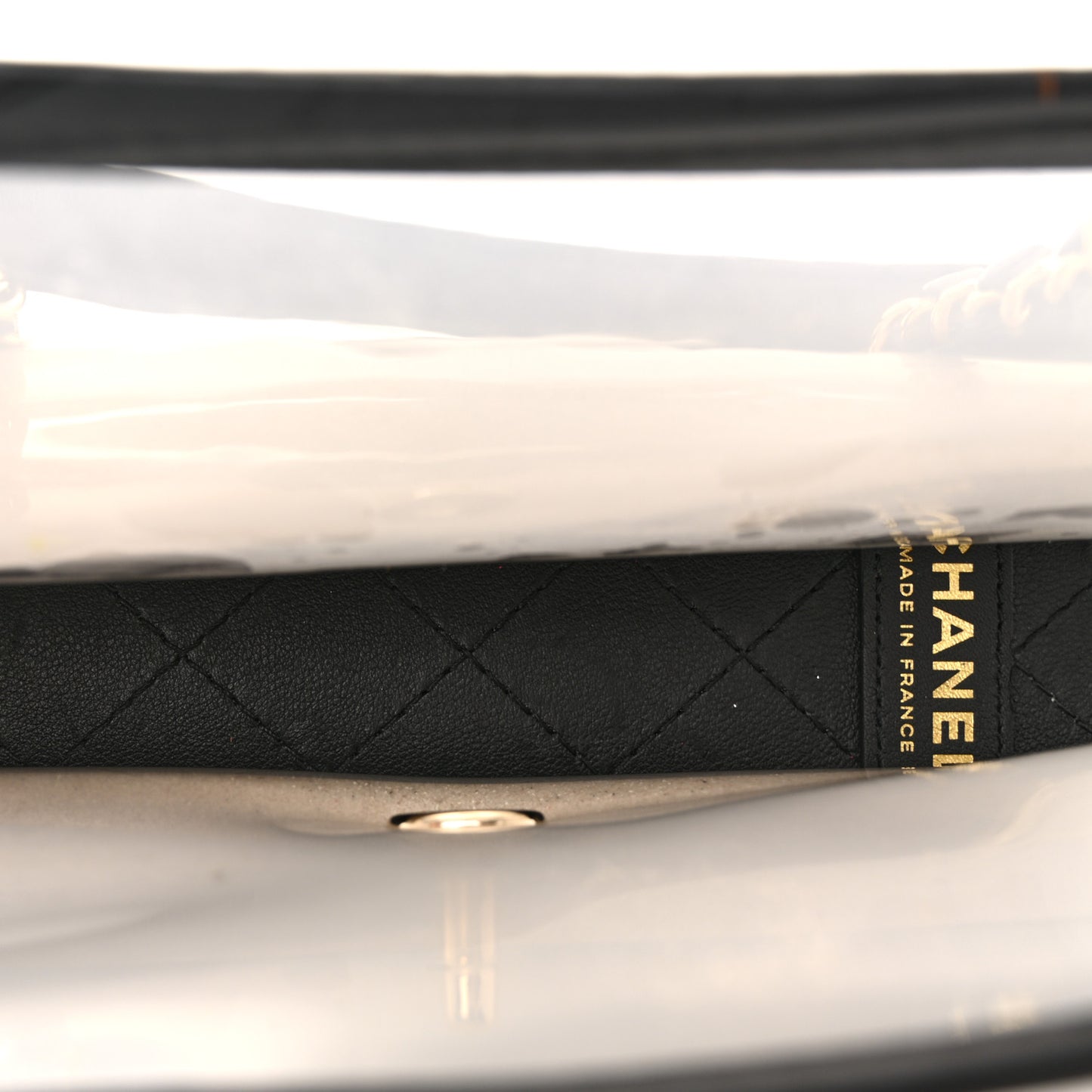 Lambskin PVC Medium Sand By The Sea Flap Black