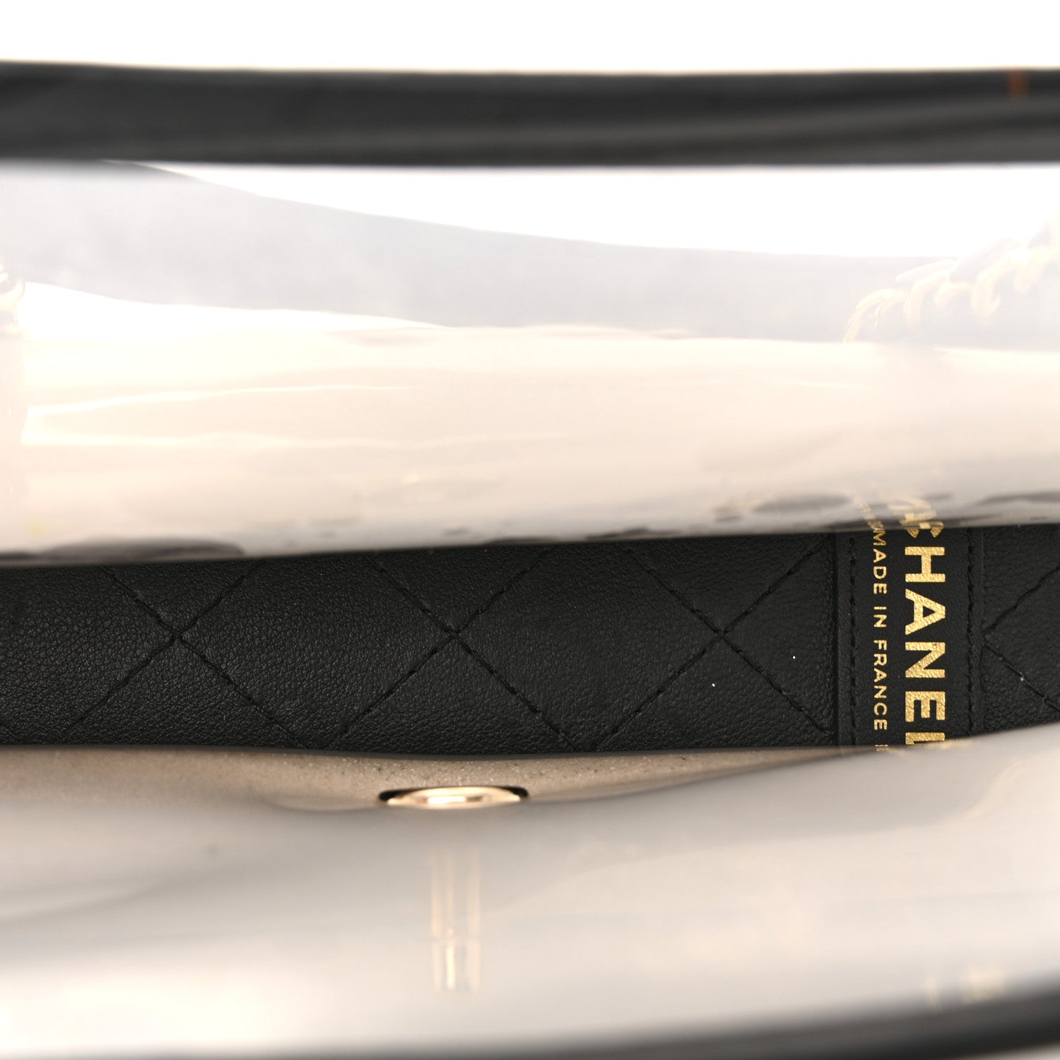 Chanel Lambskin PVC Medium Sand By The Sea Flap Black 5 of 13