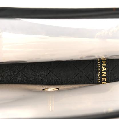 Chanel Lambskin PVC Medium Sand By The Sea Flap Black 5 of 13
