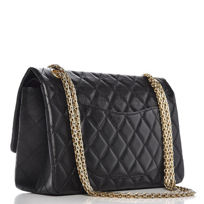Chanel Aged Calfskin Quilted 2.55 Reissue 226 Flap Black 3 of 7