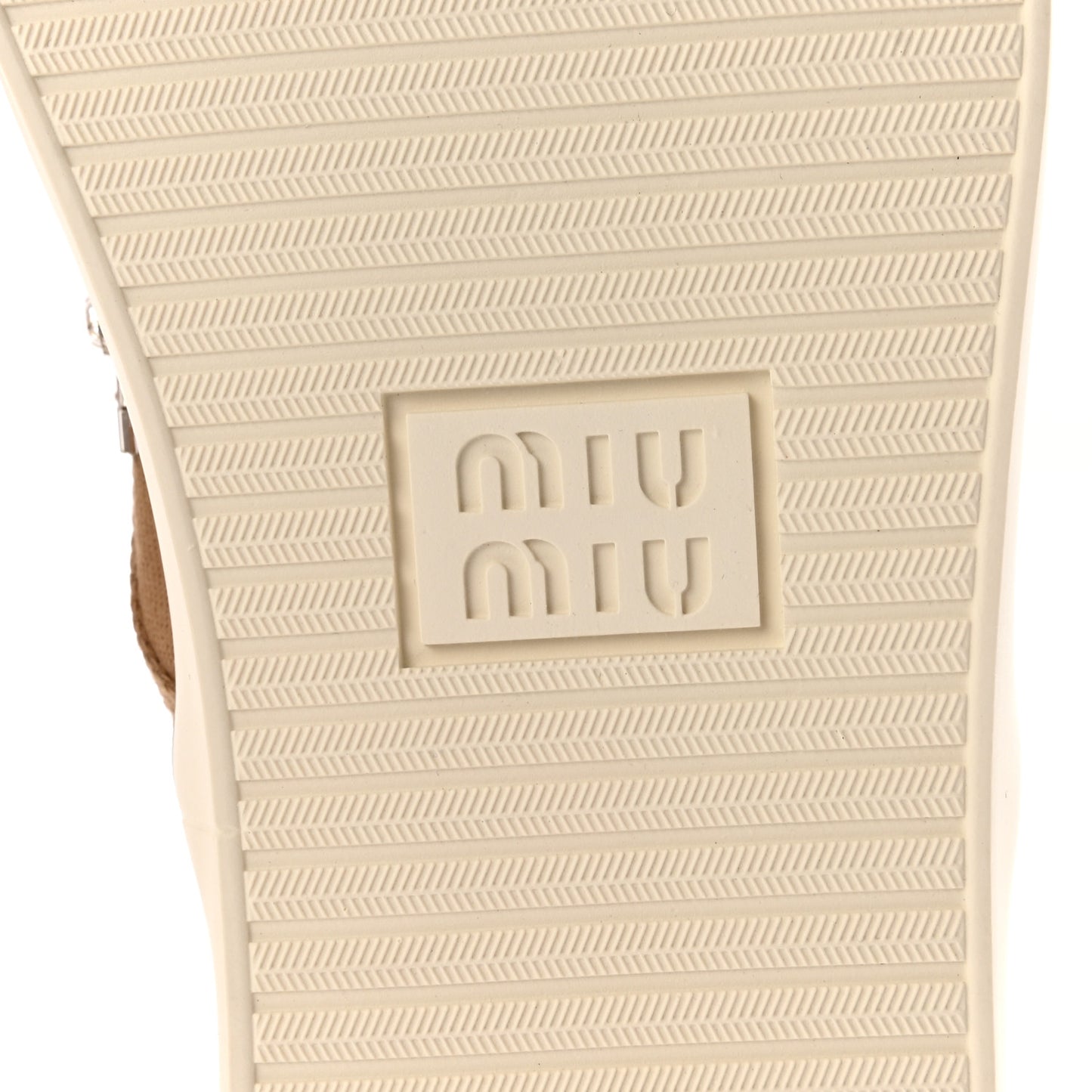 Embroidered Canvas Drill Sneakers 39 Malt Beige