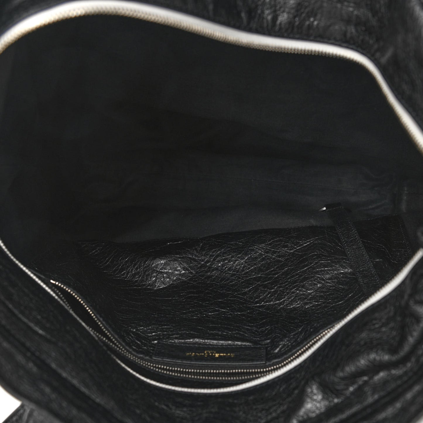Agneau Logo Printed Carry Tote S Black