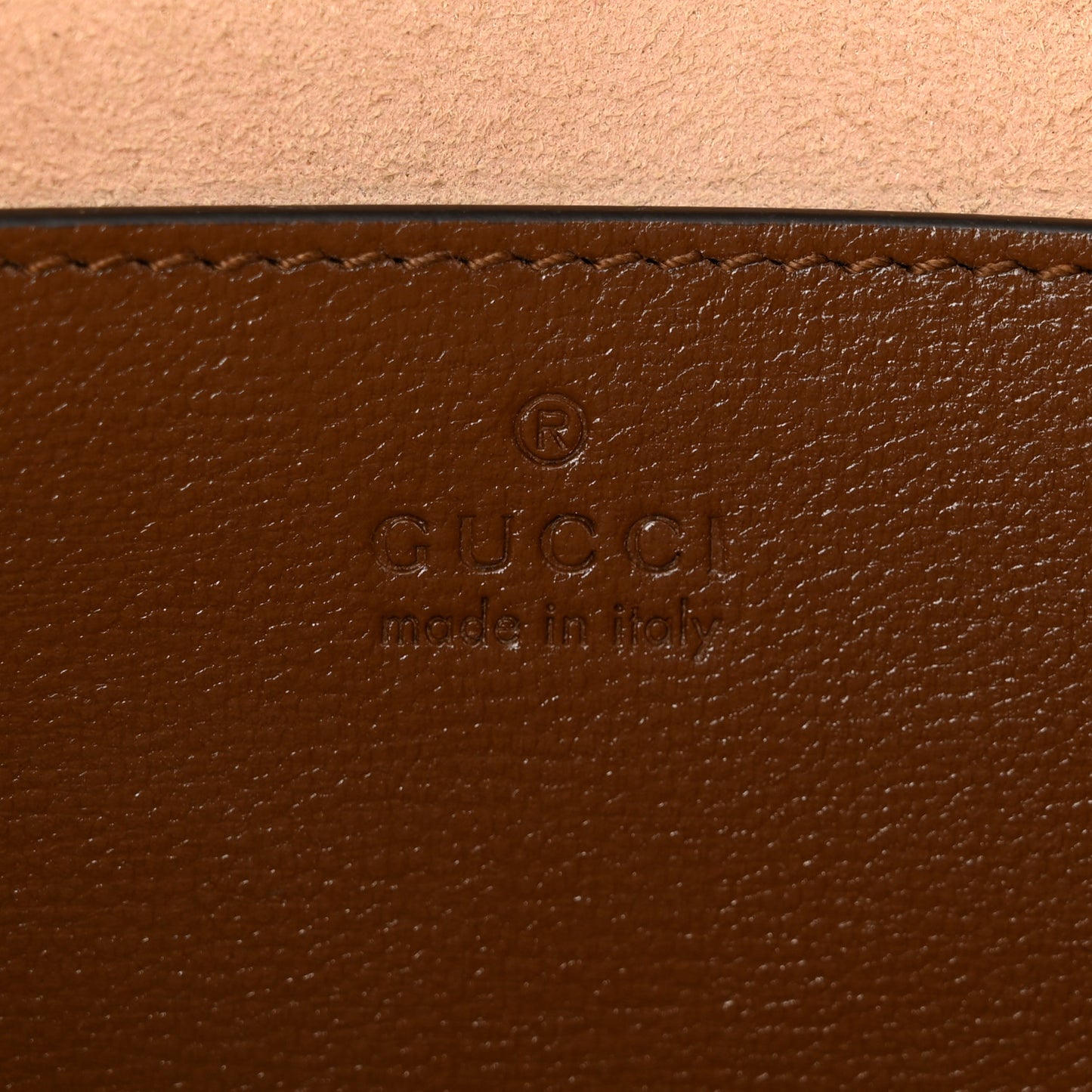 GG Supreme Monogram Azalea Calfskin Web Small Horsebit 1955 Crossbody Bag Beige Ebony Brown Sugar