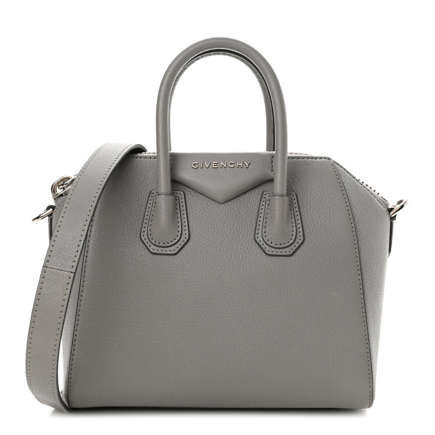 Givenchy Sugar Goatskin Mini Antigona Pearl Grey 1 of 14
