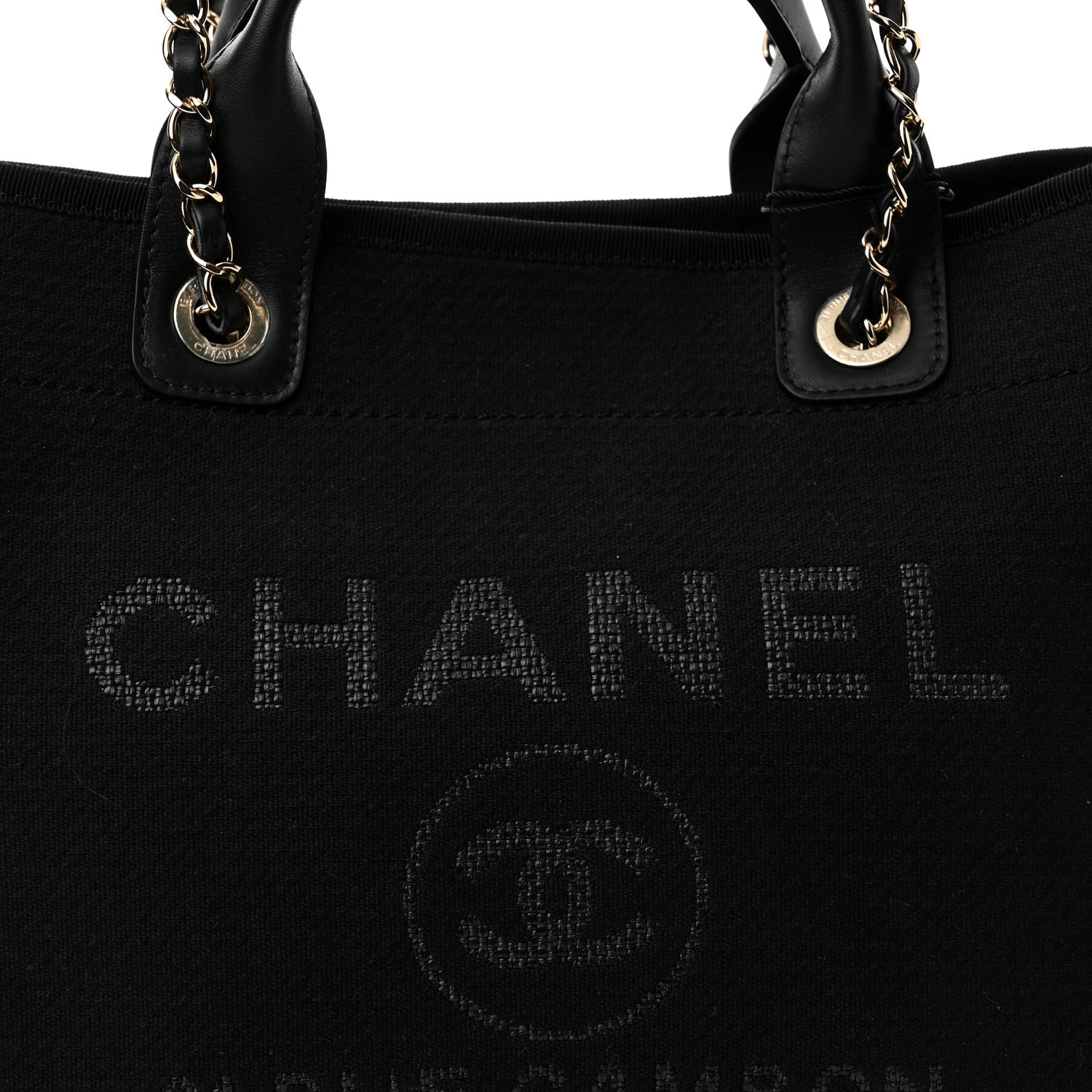 Chanel Mixed Fibers Small Deauville Tote Black 9 of 12