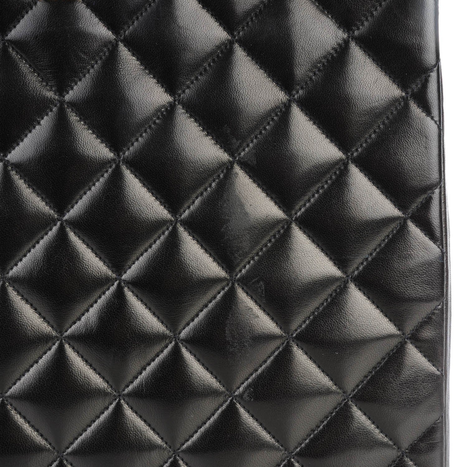 Chanel Lambskin Quilted Shoulder Bag Black 6 of 9