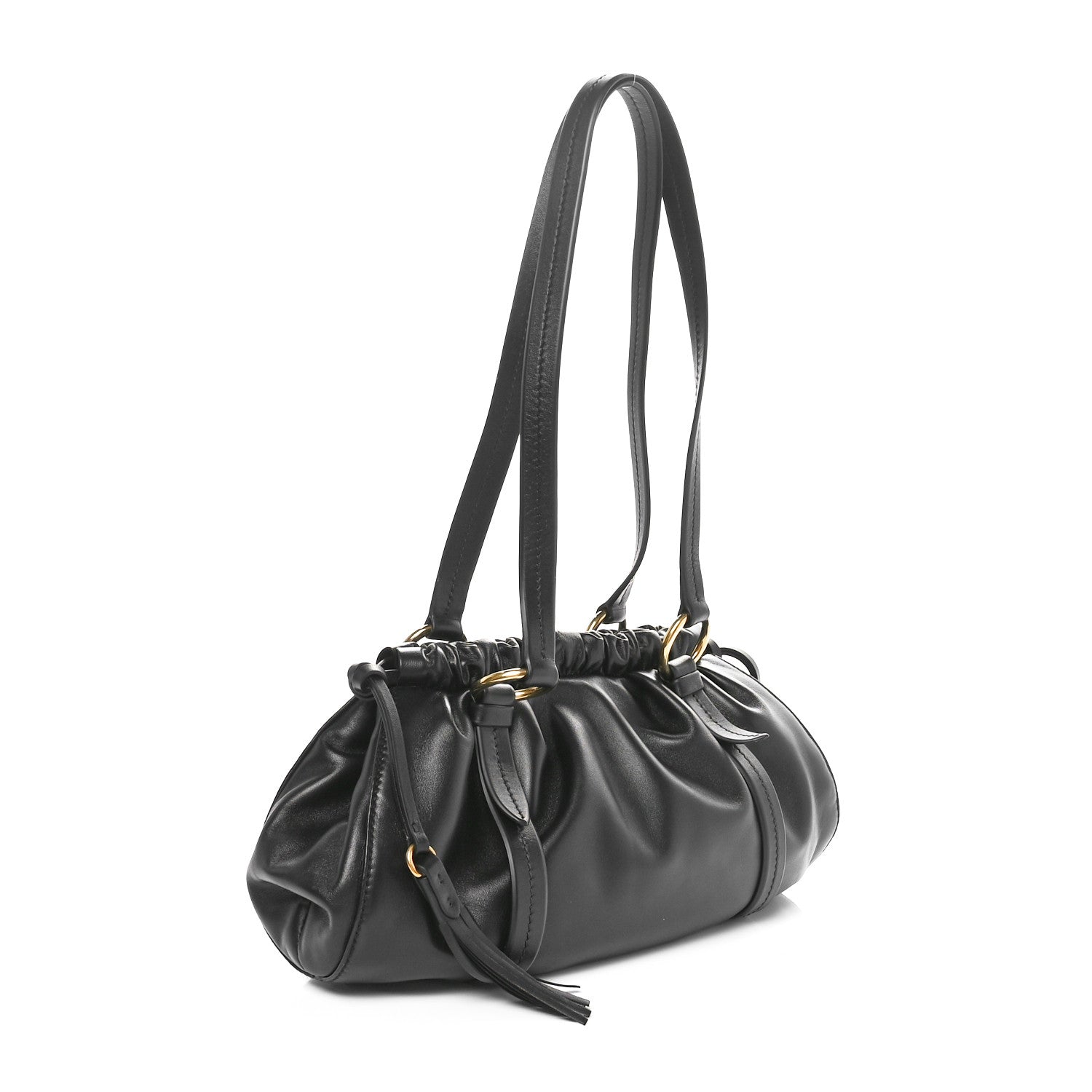 Miu Miu Nappa Joie Shoulder Bag Black 3 of 9