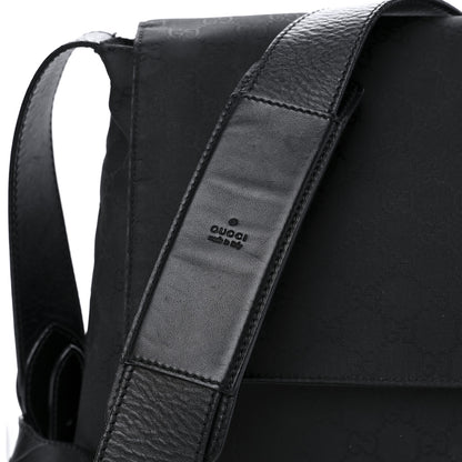 Gucci Nylon Monogram Messenger Bag Black 10 of 12