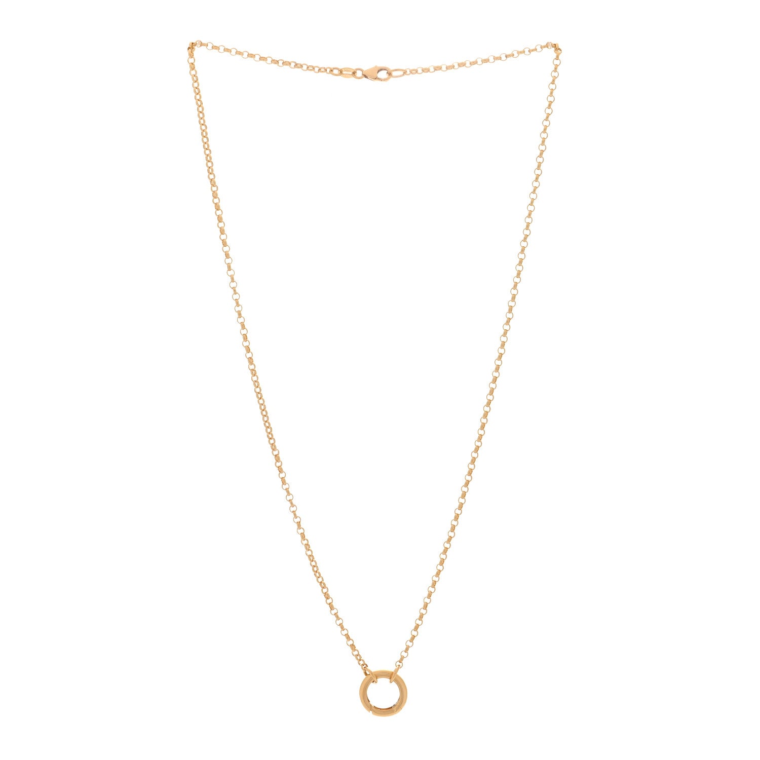 Foundrae 18K Yellow Gold Small Belcher Chain Chubby Annex Link Necklace 3 of 7
