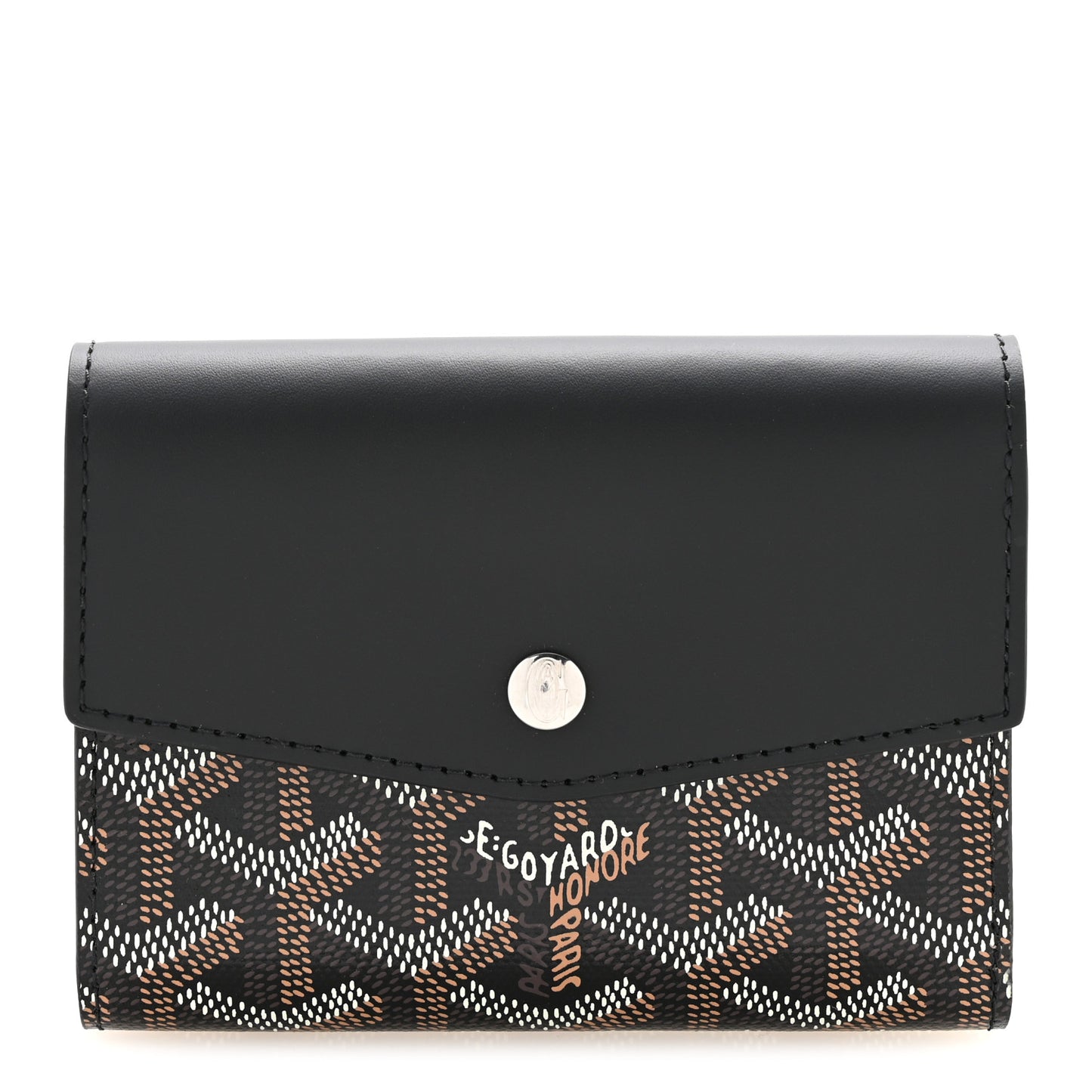 Goyardine Saint-Gabriel Compact Wallet Black