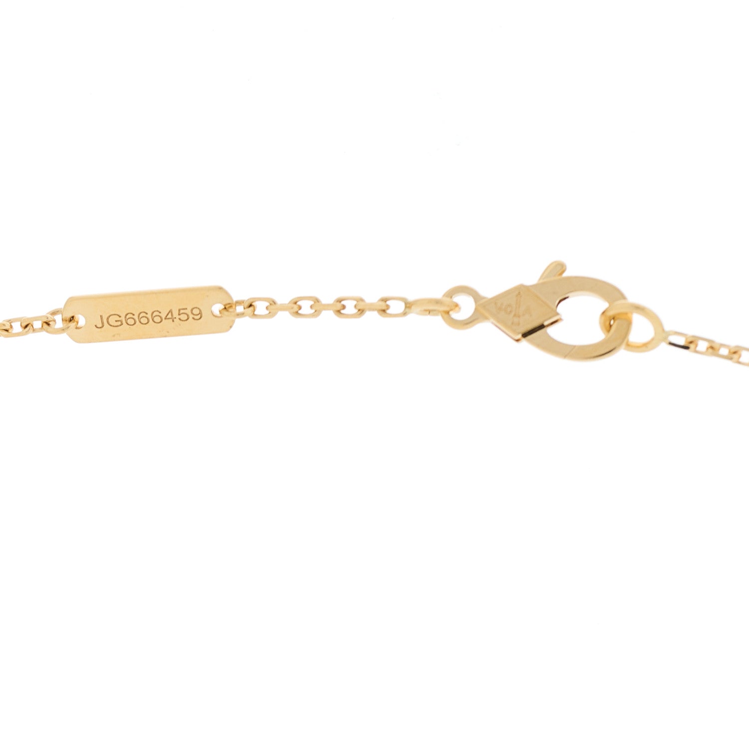 Van Cleef & Arpels VAN CLEEF &amp; ARPELS 18K Yellow Gold Black Onyx Vintage Alhambra Pendant Necklace 5 of 6