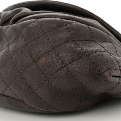 Chanel Caviar Large Half Moon Flap Brown 10 of 12
