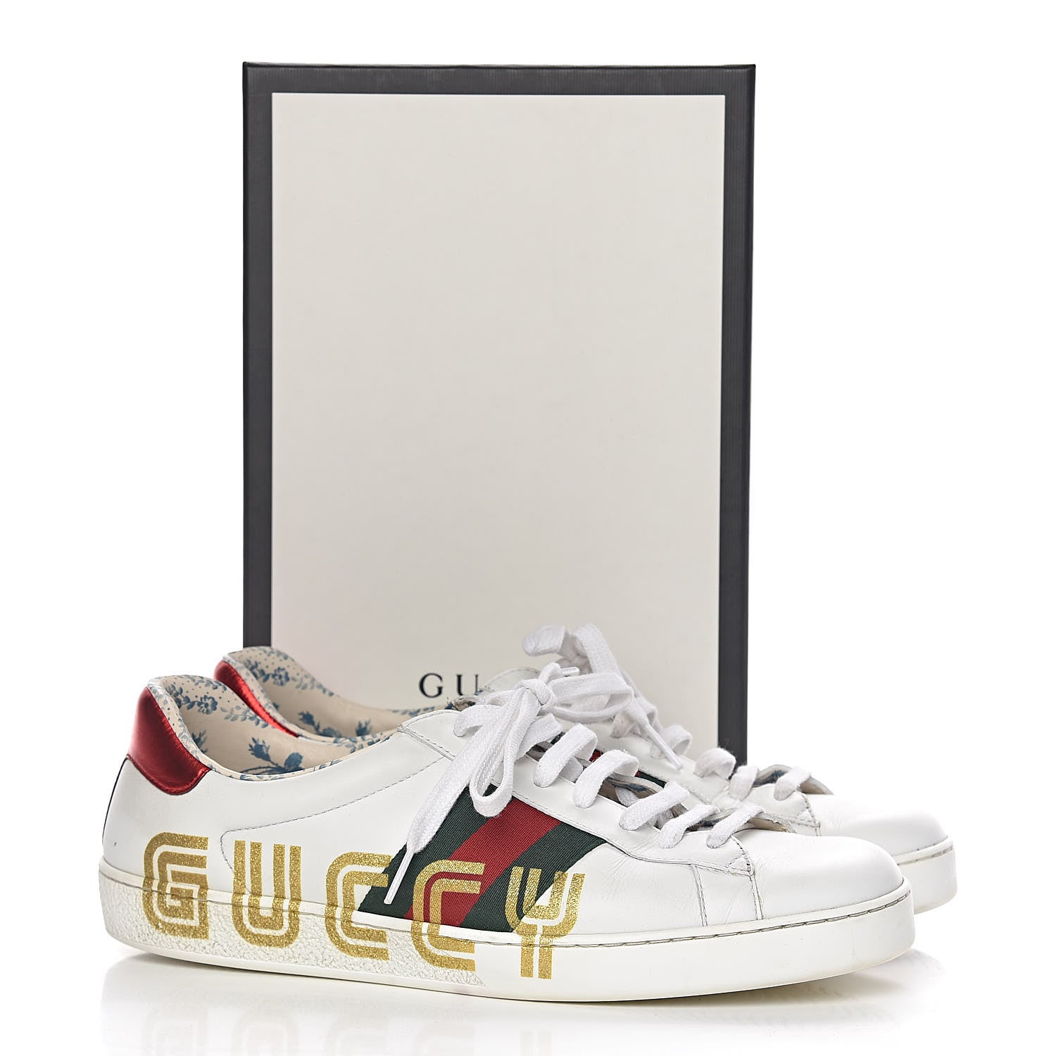 Gucci X SEGA Calfskin Web Guccy Mens Ace Sneakers 9 White 18 of 18
