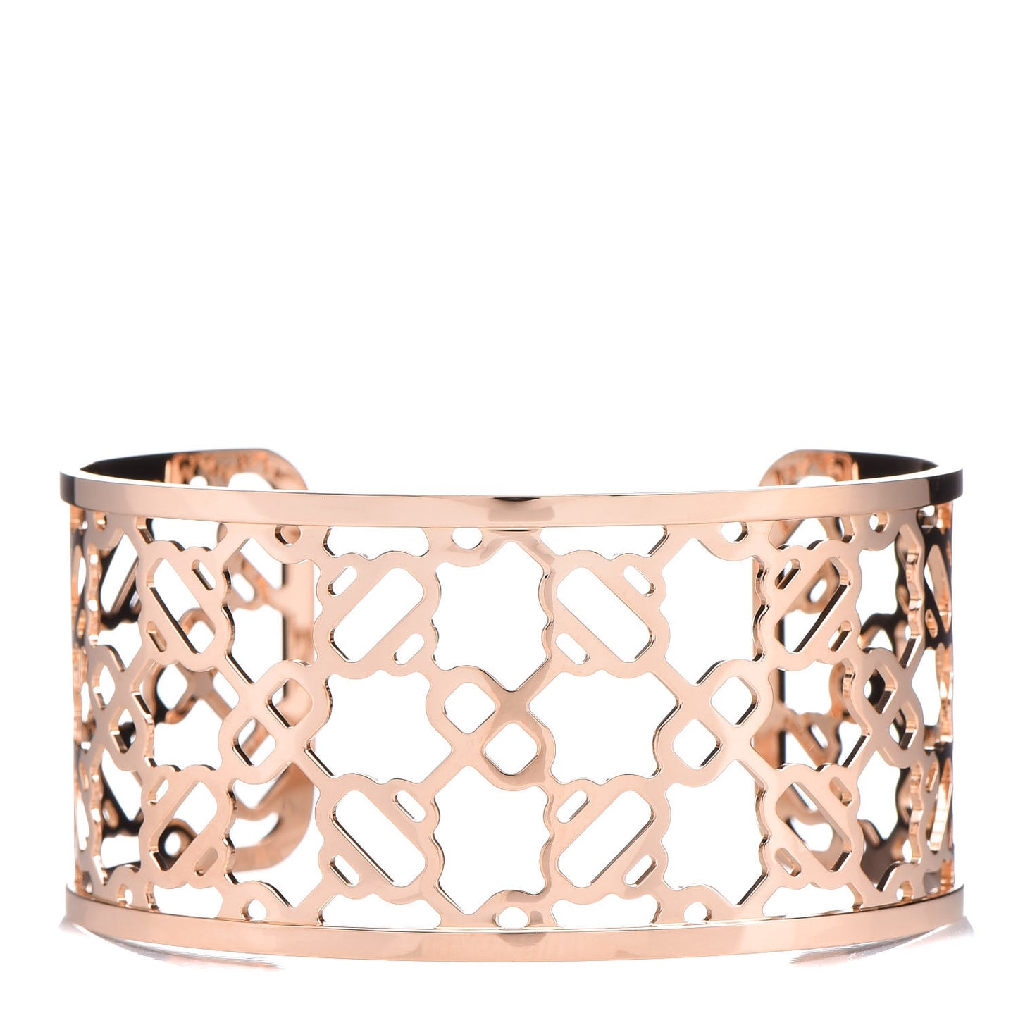 18K Rose Gold Chaîne d'Ancre Passerelle Cuff Bracelet