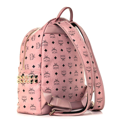 MCM Visetos Small Side Stud Stark Backpack Soft Pink 3 of 12