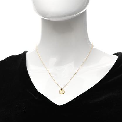 David Yurman 18K Yellow Gold Diamond Initial M Charm Necklace 2 of 6