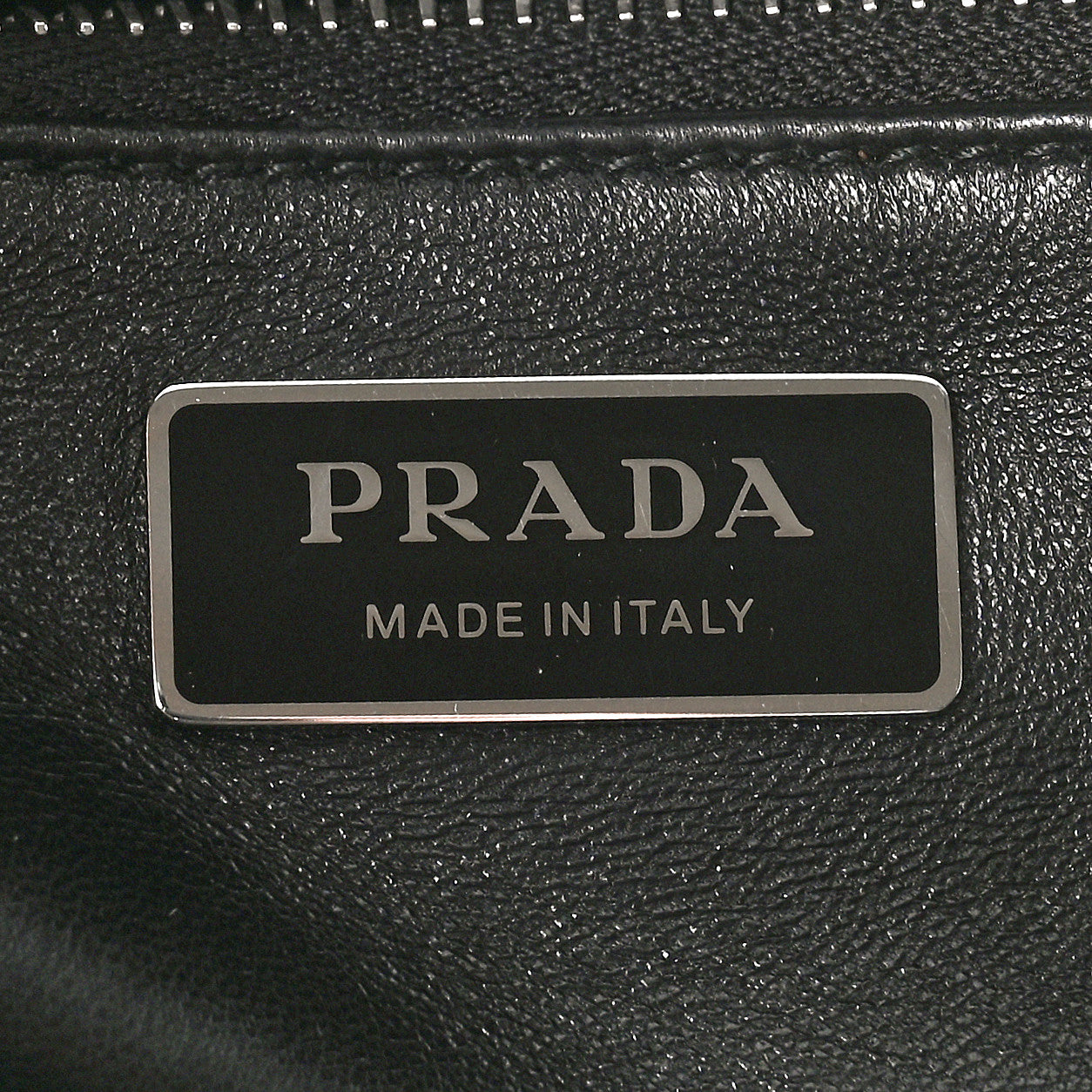 Nappa Antique Medium Re-Edition 2001 Two Handle Bag Black