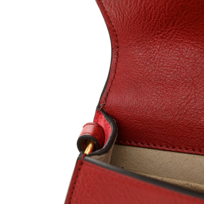 Chloe Calfskin Suede Small Nile Bracelet Bag Intense Red 12 of 12