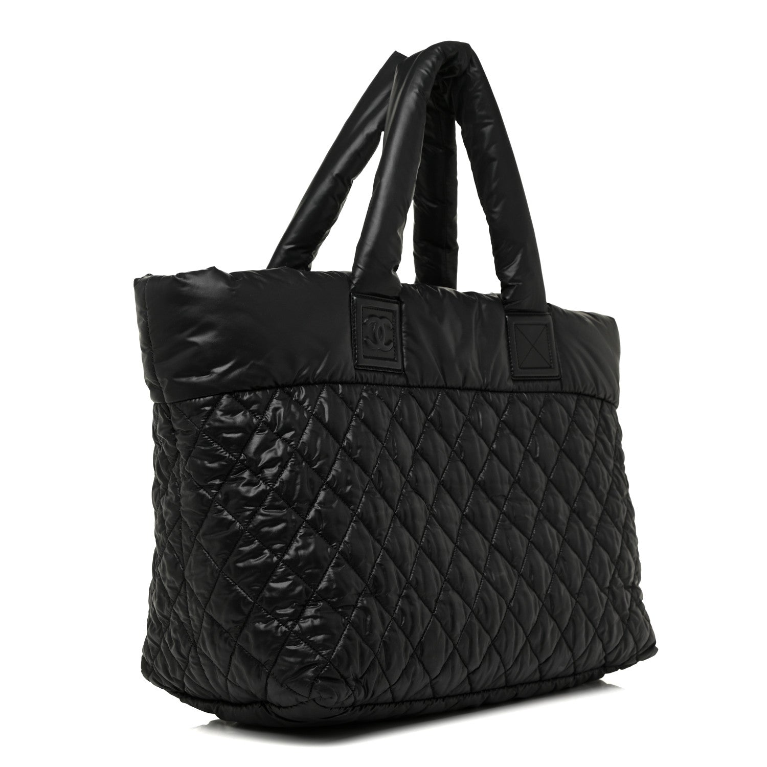 Chanel Nylon Quilted Large Coco Cocoon Tote Black 3 of 12