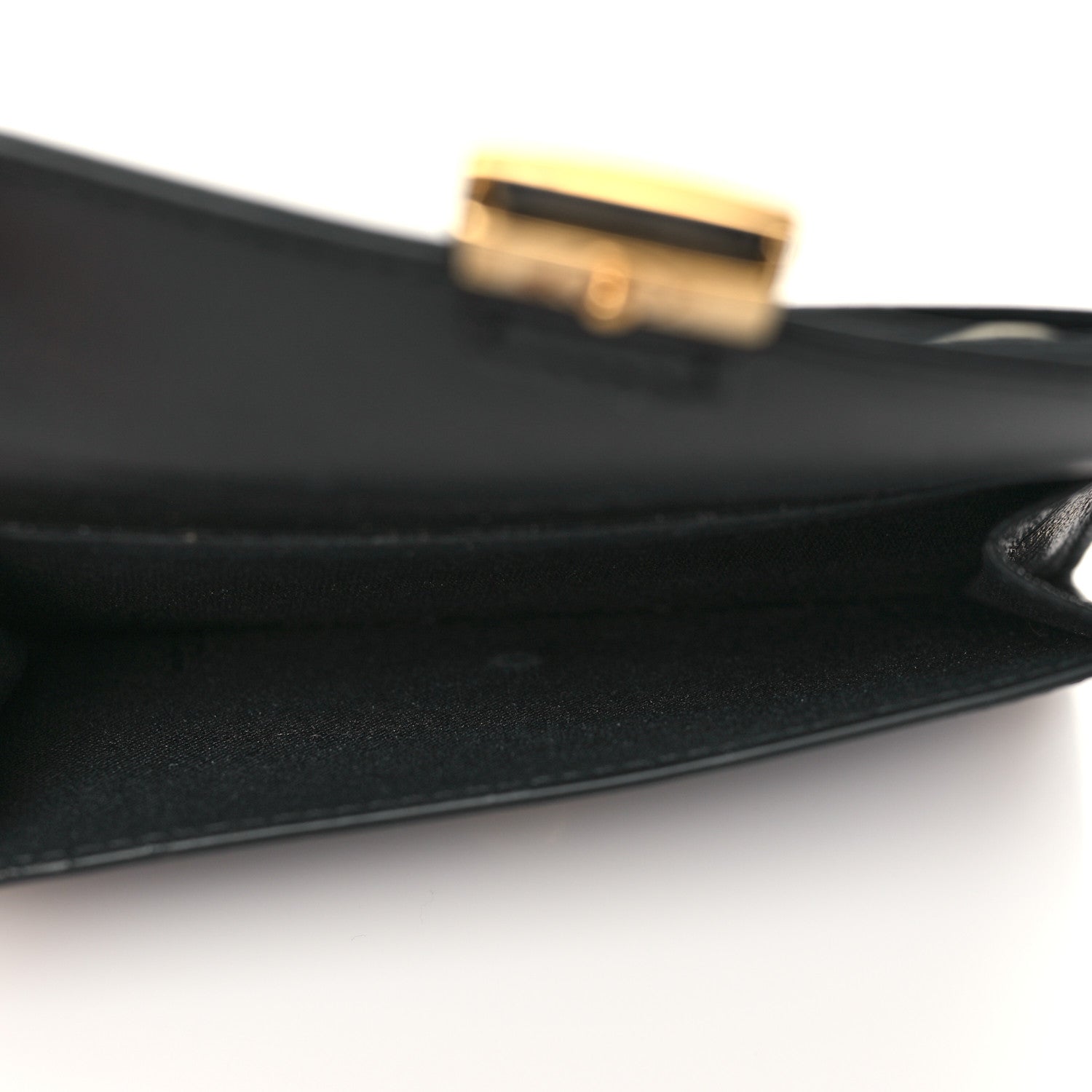 Fendi Nappa Matisse FF Embossed Fold Over Card Holder Wallet Black 5 of 7