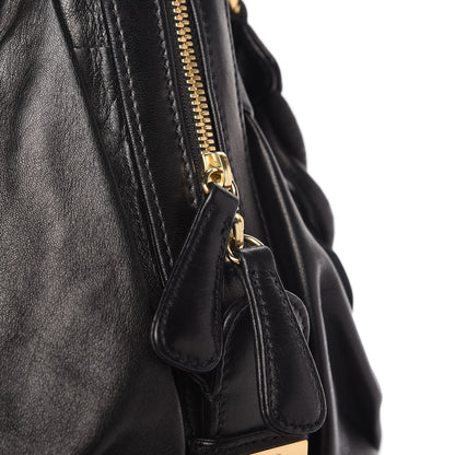 Valentino Garavani Lambskin Woven Couture Bag Black 6 of 14