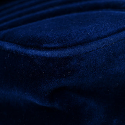 Gucci Velvet Matelasse Medium GG Marmont Shoulder Bag Cobalt Blue 11 of 16