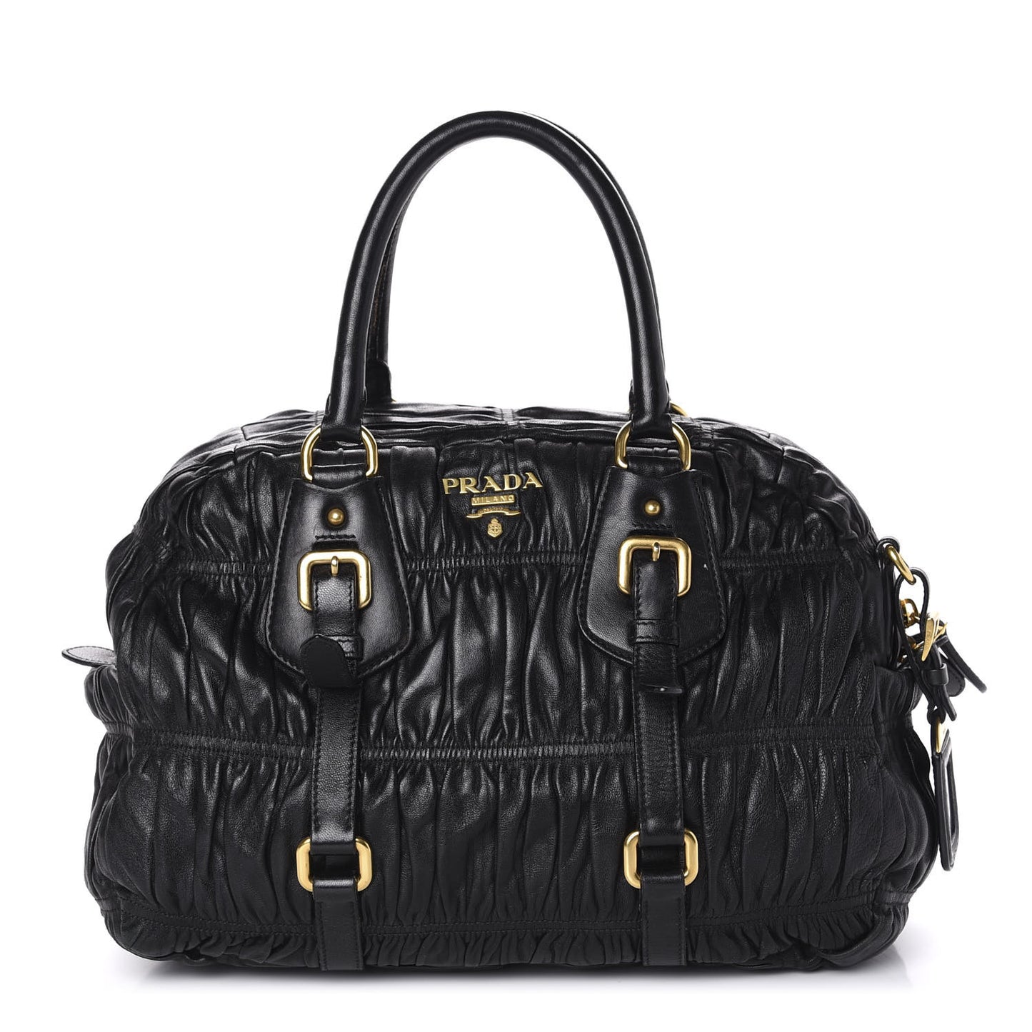 Nappa Gaufre Tote Black