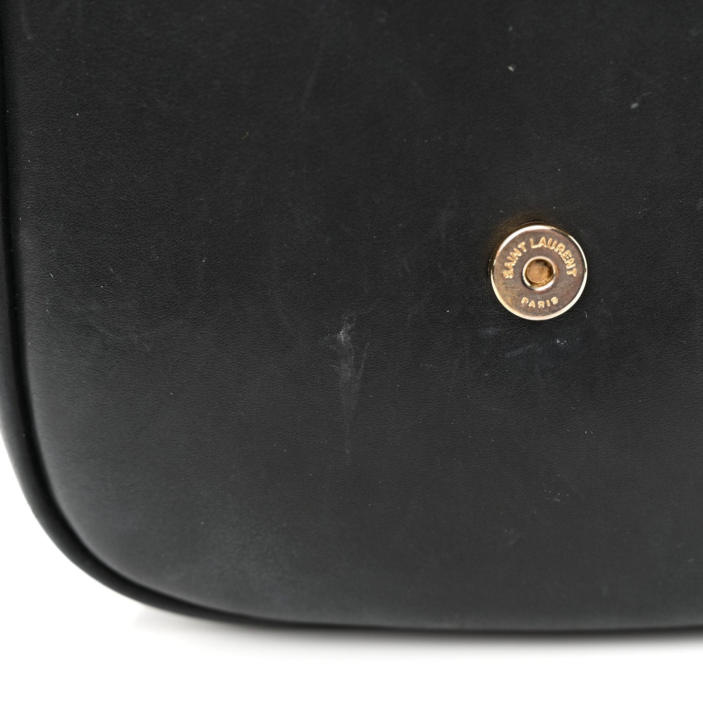 Smooth Calfskin Classic Monogram Small Kaia Satchel Black